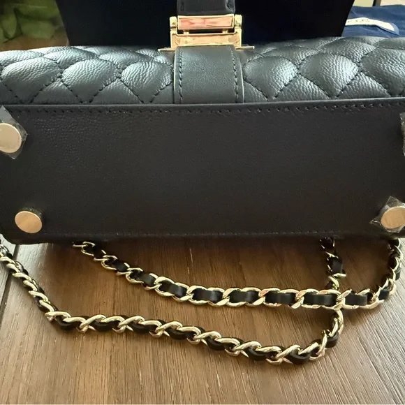 Aspinal of London Black quilted Lottie bag - Picture 5 of 9